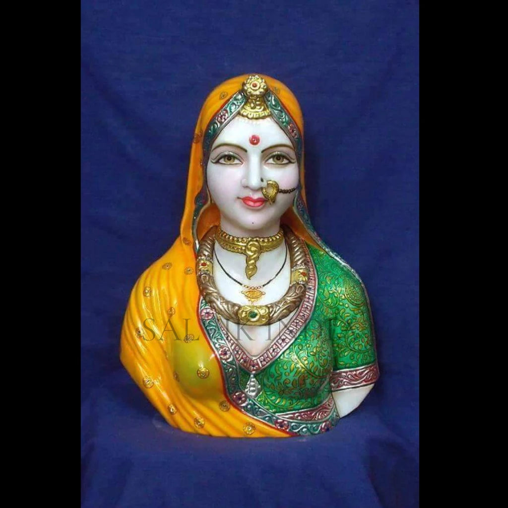 Bani Thani Marble Murti – 12-Inch Handcrafted Masterpiece