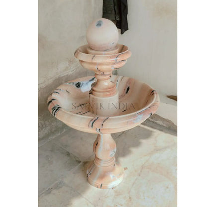 Beige Marble 2 Tier Fountain 4ft 