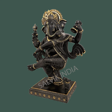 Black Marble Ganesh Statue 1