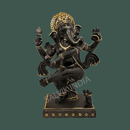 Black Marble Ganesh Statue