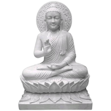 Sacred Wisdom – Luxury Buddha Marble Statue