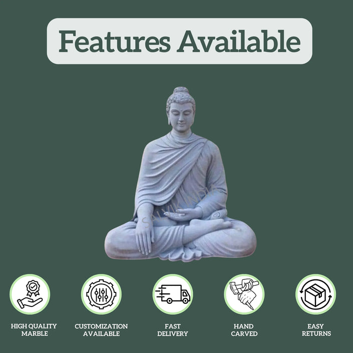 Buddha Marble Idol 1