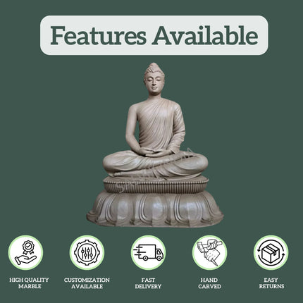 Buddha marble murti 1