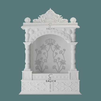 Carved White Marble Temple