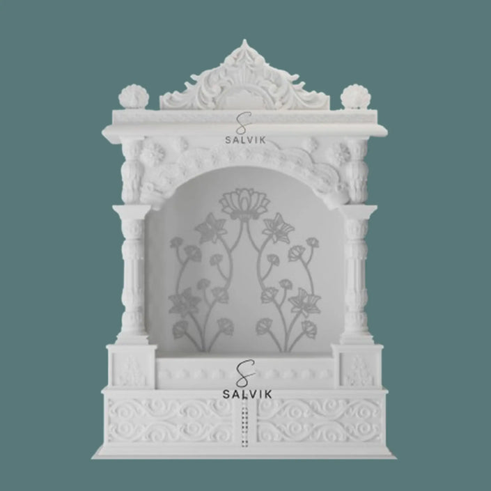 Carved White Marble Temple