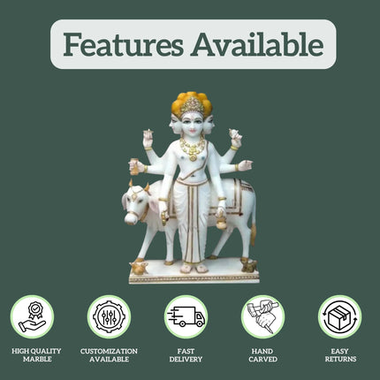 Dattatreya marble statue 1