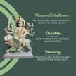 Durga Maa Marble Idol for Home - Handcrafted marble statue & Murti