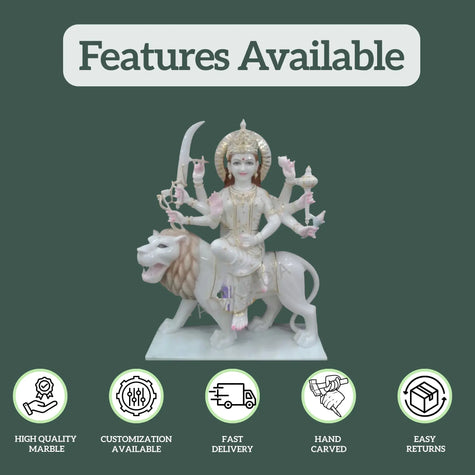 Durga Marble Statue 1