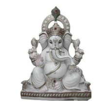 Religious Marble Ganesha Idol for Home & Temple