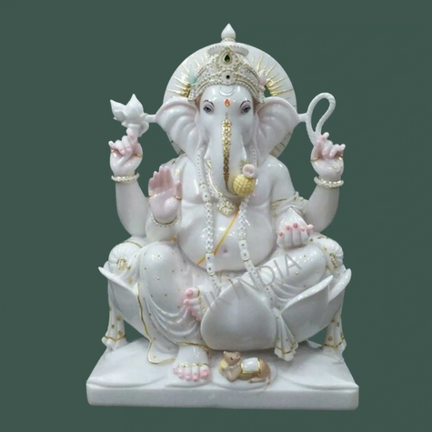Ganpati Marble Idol