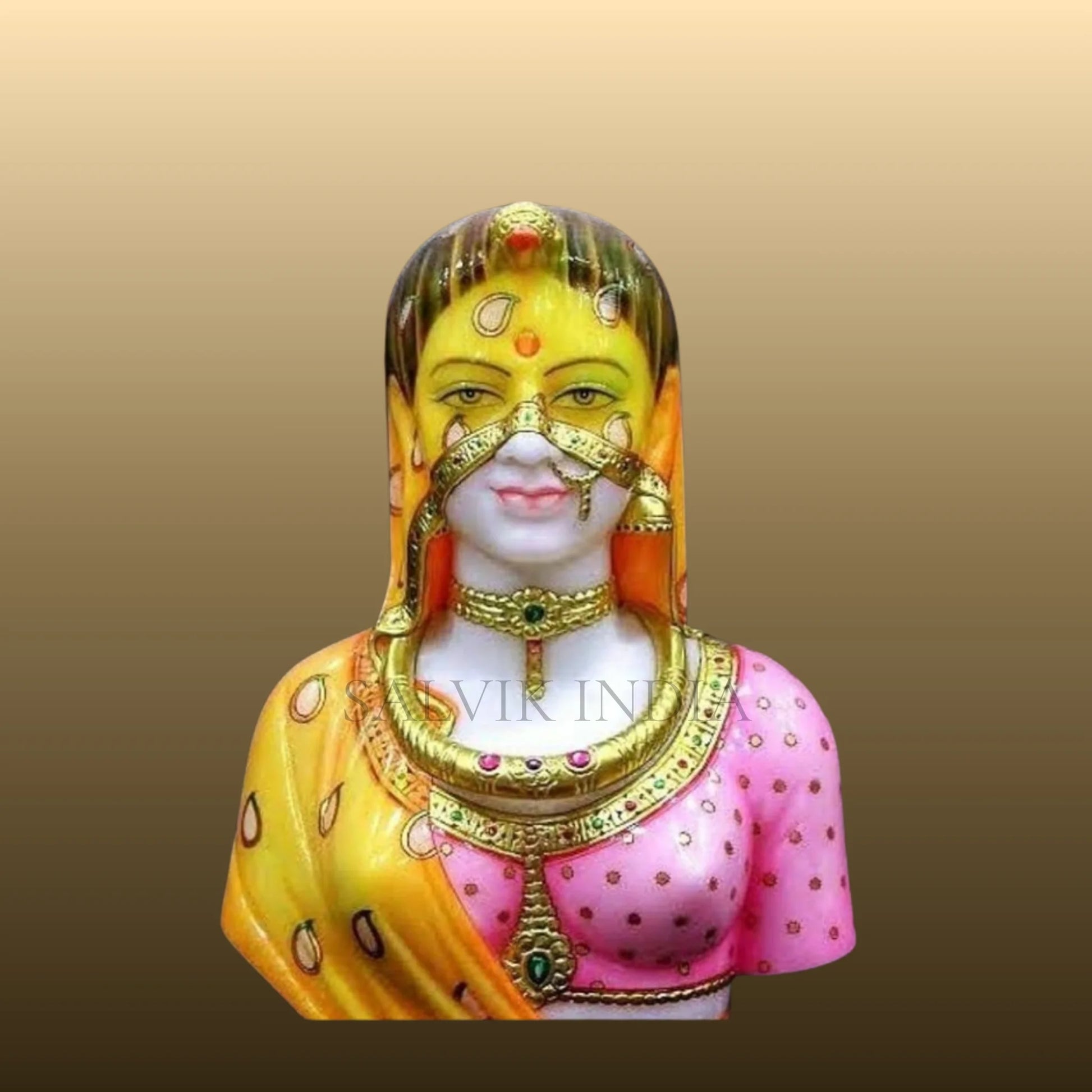 Handcrafted Bani Thani Statue in Marble