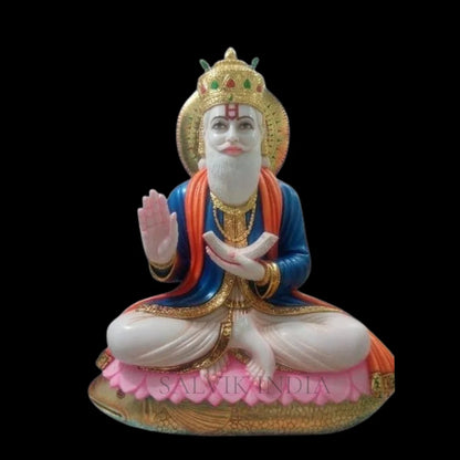 Handcrafted Jhulelal Marble idol for Mandir & Pooja Room