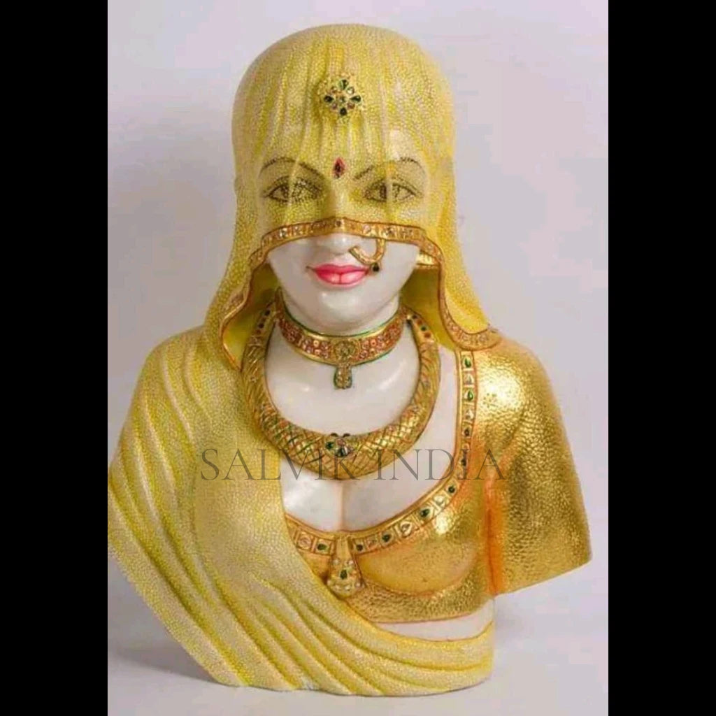 Handcrafted Marble Bani Thani Statue 24 Inch 