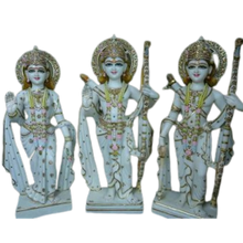 Handcrafted Ram Darbar Marble Statue with Fine Hand Carving