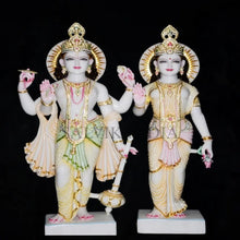 Laxmi Narayan Idol Marble – Elegant Handcrafted Vishnu Lakshmi Murti