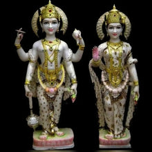 Marble Laxminarayan Murti – Handcrafted Lakshmi Narayan Idol for Home