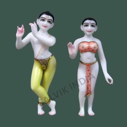 Iskcon marble radha krishna statue