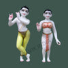 Iskcon marble radha krishna statue