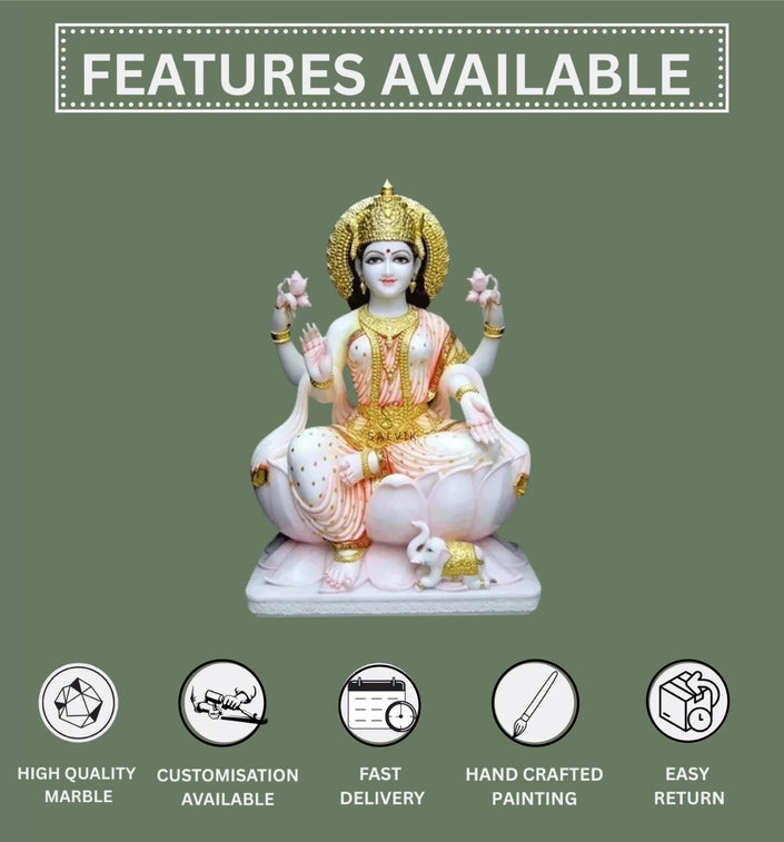 Laxmi Mata Marble Statue 1