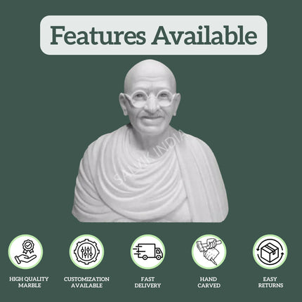 Marble gandhi statue 1