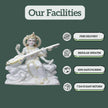 Maa Saraswati Marble Murti 2