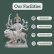 Maa Sherawali Marble Statue Detailing