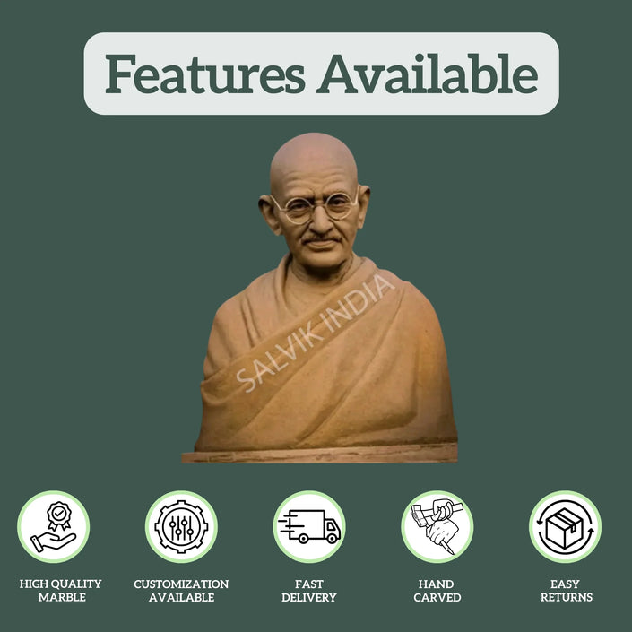Mahatma Gandhi Marble Statue1
