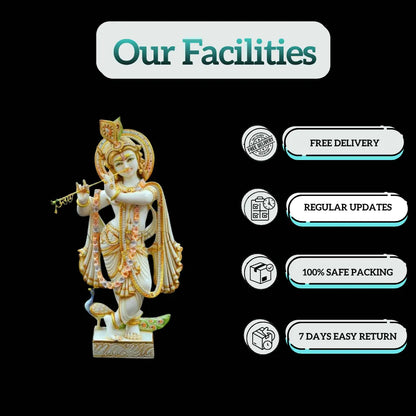 Marble Krishna statue big size