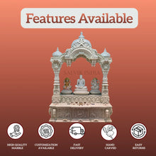 Traditional marble mandir carving detail handcrafted pooja temple design