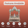 Traditional marble mandir carving detail handcrafted pooja temple design