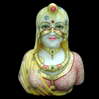 Marble Bani Thani Murti - Handcrafted Marble Idol