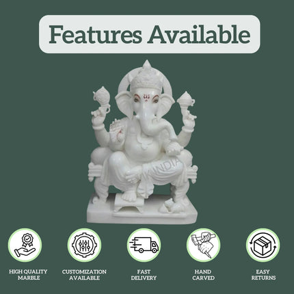 Marble Ganesh Idol 1