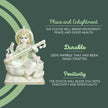 Marble Maa Saraswati Murti 3