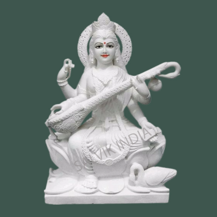 Marble saraswati idol