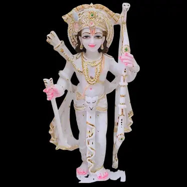 Maryada Purushottam Lord Ram Marble Idol handcrafted in white marble