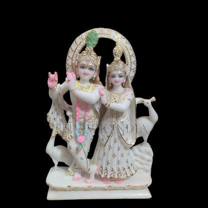 Radha Krishna Marble Statue – Handcrafted Marble Murti in Jaipur