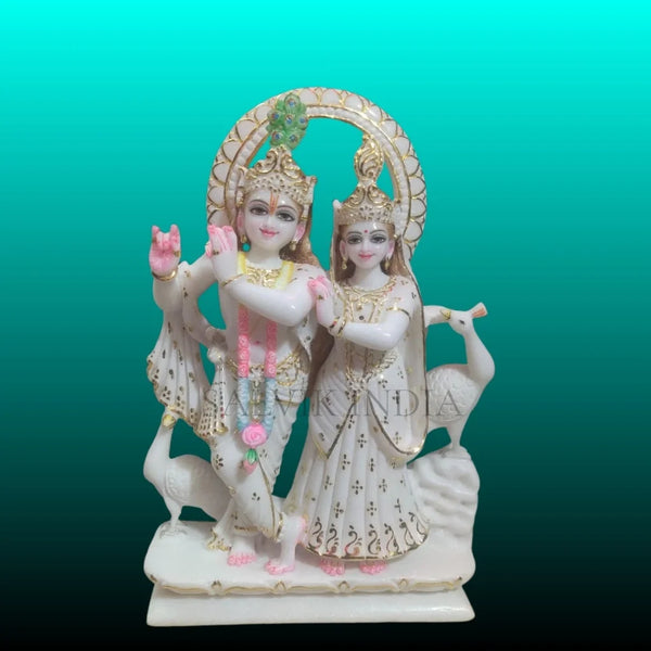 Radha Krishna Marble Statue – Handcrafted Marble Murti in Jaipur