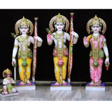 White Marble Ram Darbar Murti Online | Makrana Marble