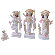 Ram Darbar Marble Idol with Sita, Lakshman & Hanuman