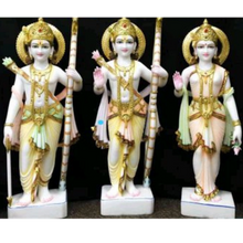 Ram Darbar Marble Idol with Fine Hand Carving