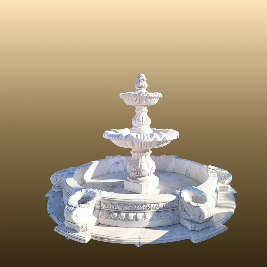 Royal Style Marble Garden Fountain 7ft 