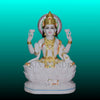 Makrana White Marble Lakshmi Murti – Handcrafted Laxmi Idol