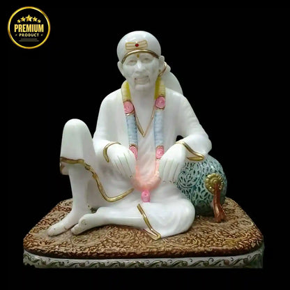Marble Sai Baba Statue Online – Handcrafted Marble Idol for Home & Temple