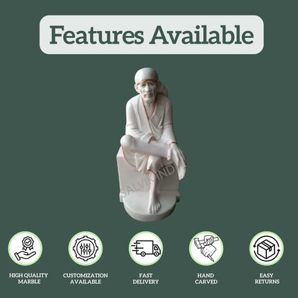 Sai Baba Marble Statue 1
