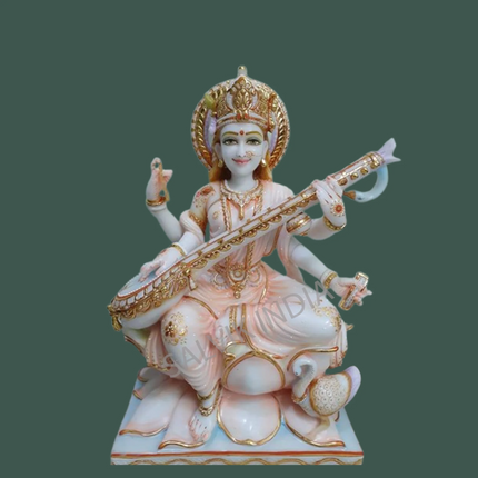 Saraswati Marble Statue