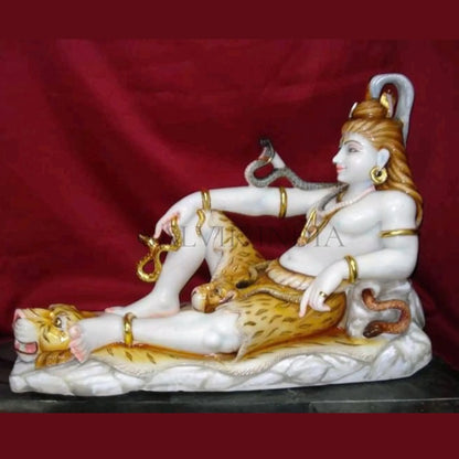 White Marble Shiva Statue – Handcrafted Lord Shiva Idol
