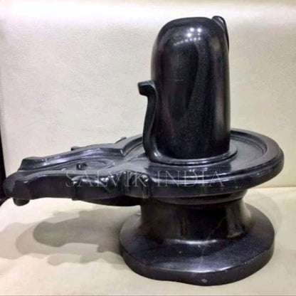 Black Stone Shivling – Premium Handcrafted Shivling for Home & Temple