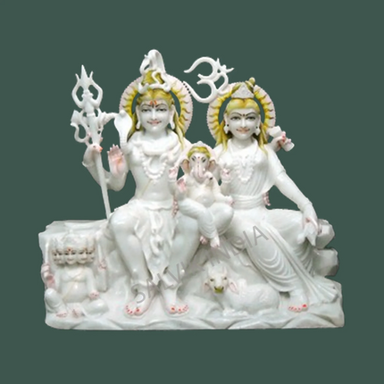 Shiv Parivar Marble Murti