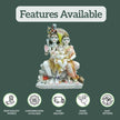 Shiv parvati Marble Statue 1