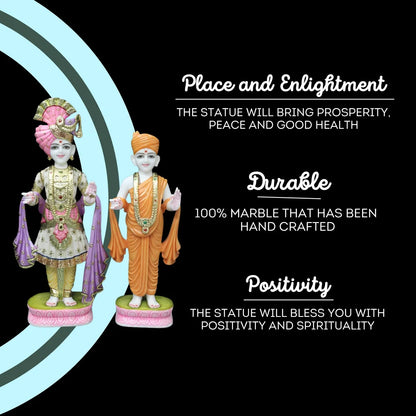 premium Swaminarayan Marble idol for temple and home